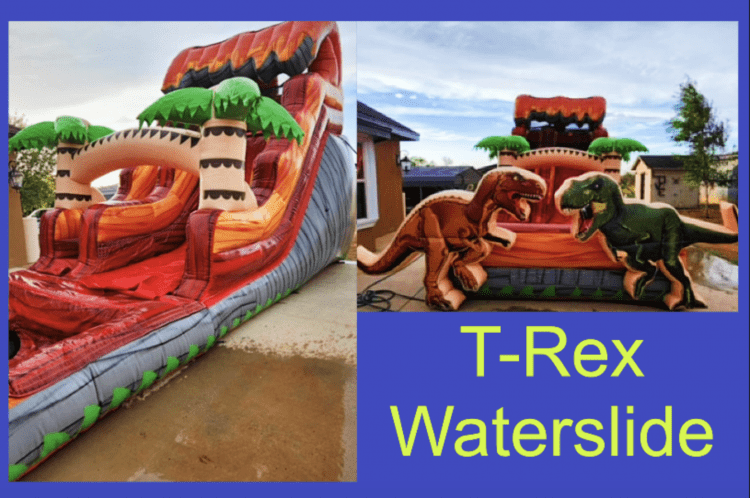 16 ft. T-Rex Waterslide Single Item Bounce House or Waterslide